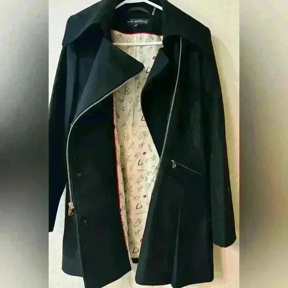 Women’s Via Spiga wool coat size 12P - Picture 5 of 14